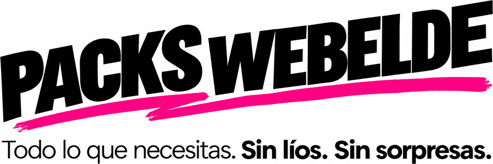 Packs Webelde. Todo lo que necesitas. Sin líos. Sin sorpresas.